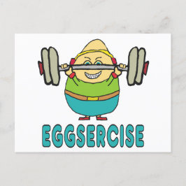Cartão Postal Exercício De Ovos Eggsercise