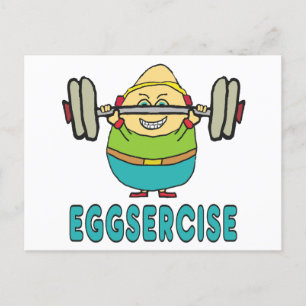 Cartão Postal Exercício De Ovos Eggsercise