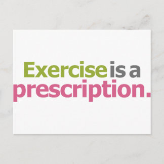 Cartão Postal Exercício É Uma Prescrição