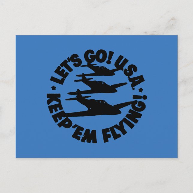 Cartão Postal Exército Air Corps Poster, 1941 (Frente)