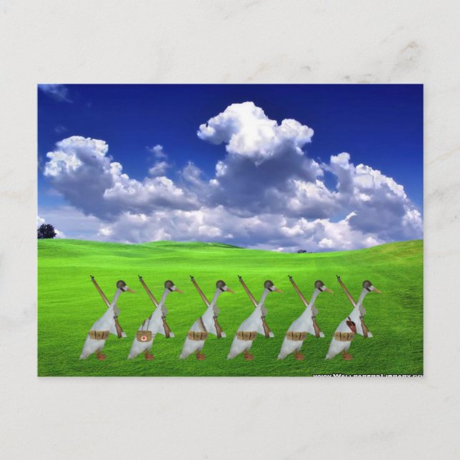Cartão Postal Exército de Pato Runner (Frente)