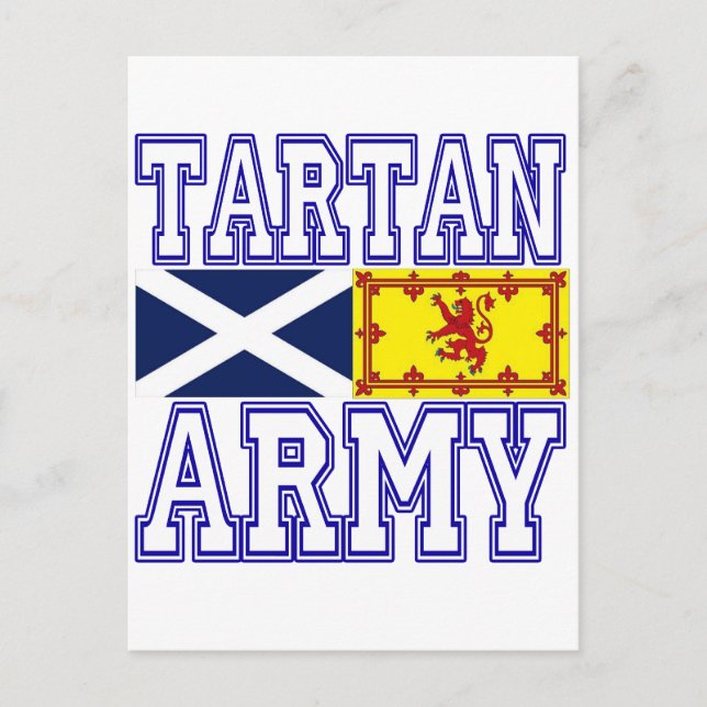 Cartão Postal Exército de Tartan (Frente)