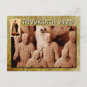 Cartão Postal Exército Terracotta do primeiro Imperador da China