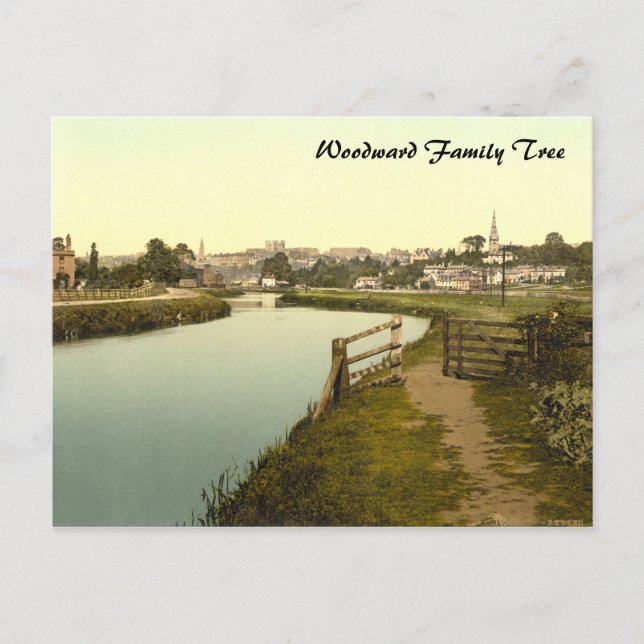 Cartão Postal Exeter, Devon, Inglaterra (Frente)