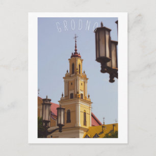 Cartão Postal Exibição de Cidade da Arquitetura do Grodno Belaru