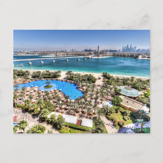 Cartão Postal Exibição de Férias do Dubai Luxury (Frente)