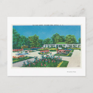 Cartão Postal Exibição de Jardim de Rosa do Parque Delaware