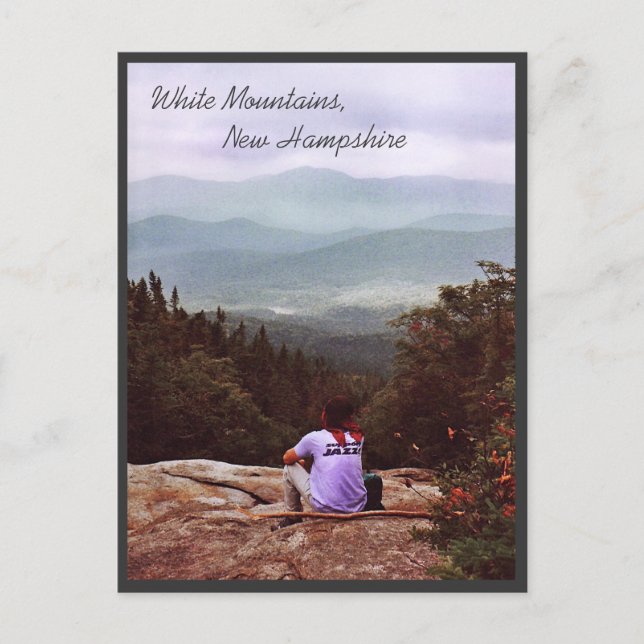 Cartão Postal Exibindo o Selvagem do Pemigewasset (Frente)