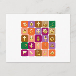 Cartão Postal EXIBIR apenas:ÍCONES Religiosos Decorativos