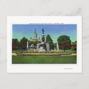 Cartão Postal Exibir com Bldg de Capitólio Estadual em Distânc
