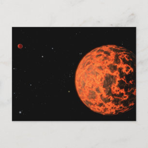 Cartão Postal Exoplaneta Ucf-1.01 Orbitando Uma Estrela Chamada