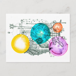 Cartão Postal Expandindo a arte fina multiversa