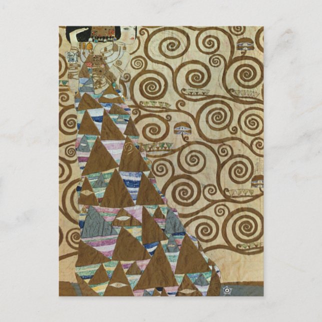 Cartão Postal Expectativa de Gustav Klimt (Frente)
