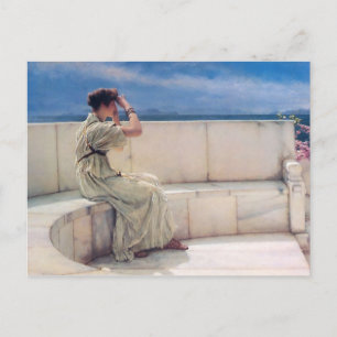 Cartão Postal Expectativas de Lawrence Alma Tadema