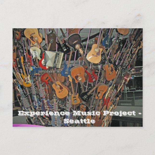 Cartão Postal Experimente o Projeto Música - Seattle (Frente)
