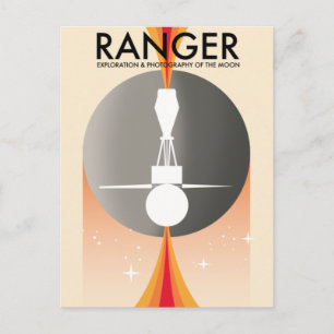 Cartão Postal Exploração e Fotografia Ranger da Lua