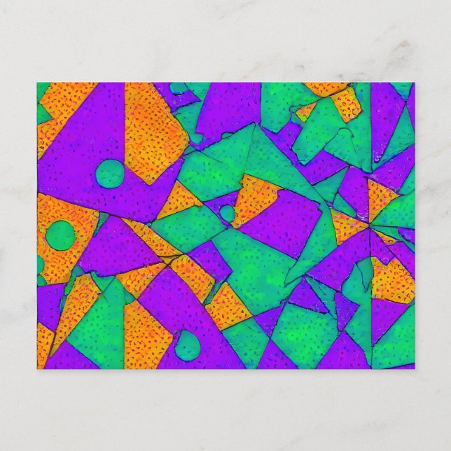 Cartão Postal Explorado - Ken Gage Abstrato (Frente)