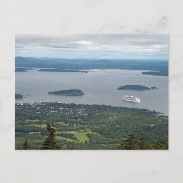 Cartão Postal Explorador dos Mares no Parque Nacional de Acadia (Frente)