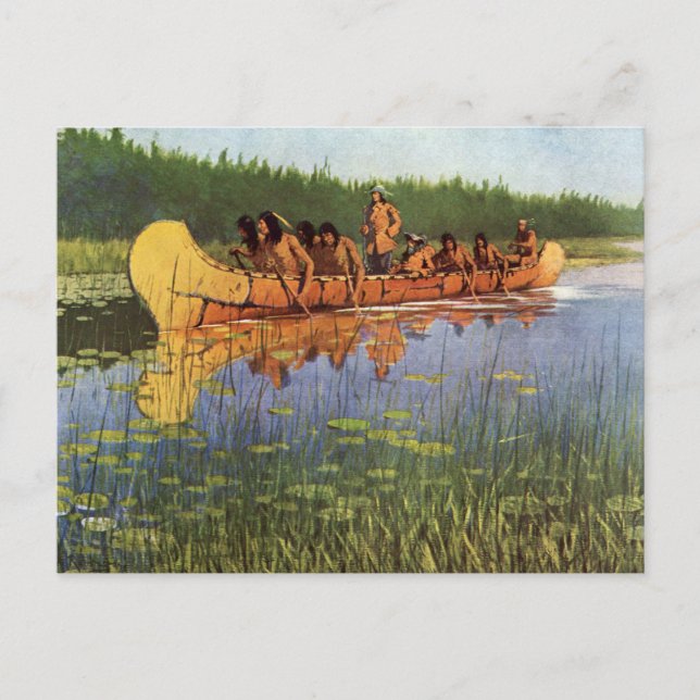 Cartão Postal Exploradores de excelentes por Remington, pioneiro (Frente)