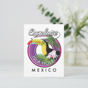 Cartão Postal explore Isla Holbox Beach méxico viagem patch