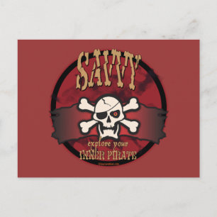 Cartão Postal Explore sua pirata interna
