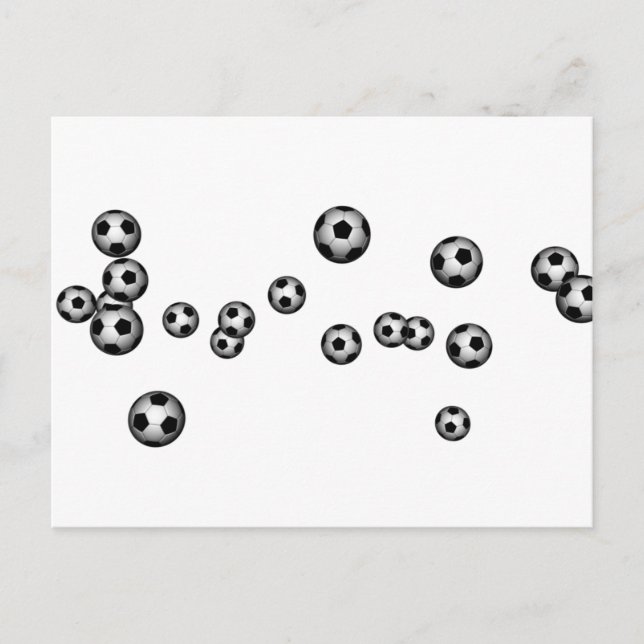Cartão Postal Explosão de esfera de futebol (Frente)