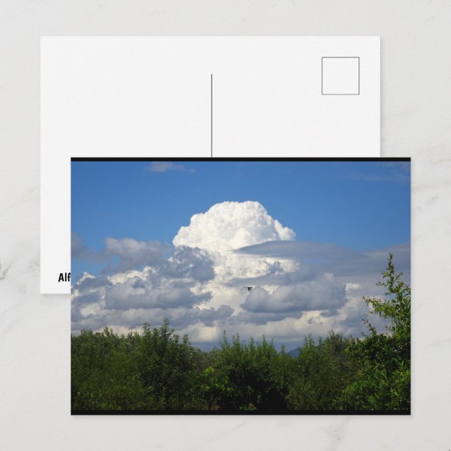 Cartão Postal Explosão de Nuvens (Frente/Verso)