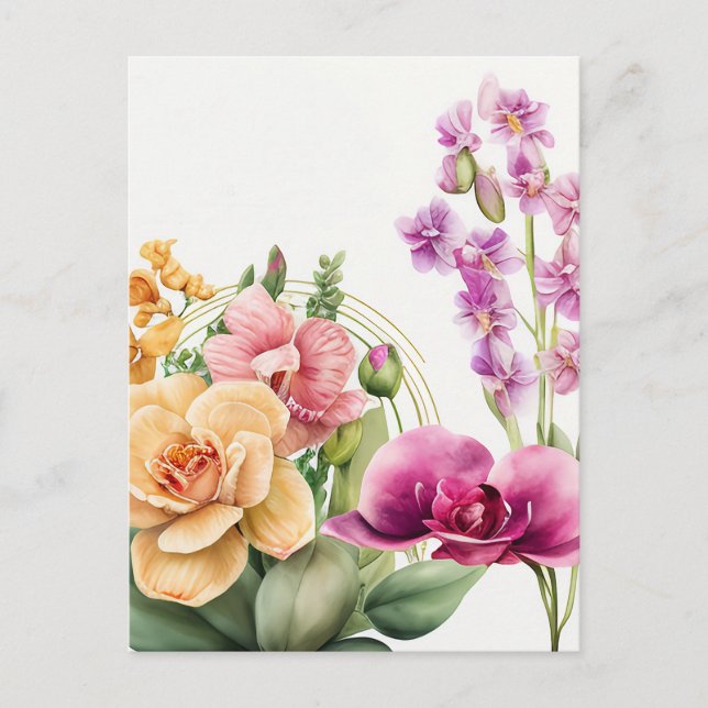 Cartão Postal Explosão de Orquídea (Frente)