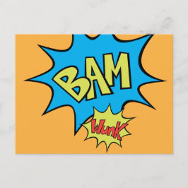 Cartão Postal Explosão do Balão "Bam" do Livro de Bômica