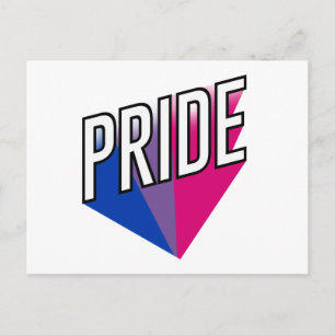 Cartão Postal Explosão do Orgulho Bissexual