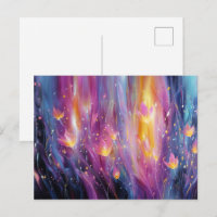 Explosão floral luminosa abstrata