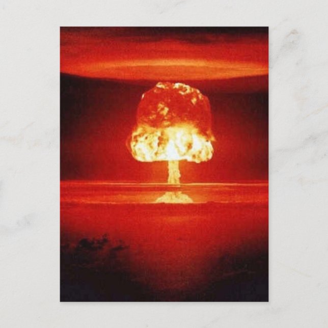 Cartão Postal explosão nuclear (Frente)