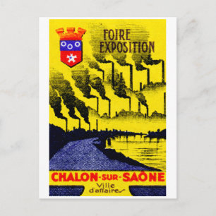 Cartão Postal Expo Industrial Francês 1920