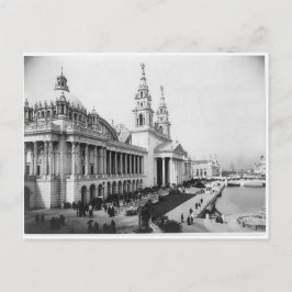 Cartão Postal Exposição Colúmbia 1893, Palácio de Artes Mecânica