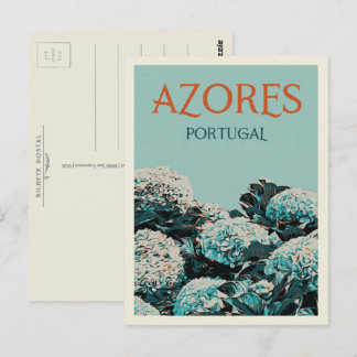 Cartão Postal Exposição das drangas dos Açores a Portugal