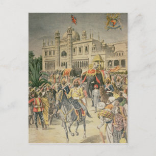 Cartão Postal Exposição de 1900: Pavilhão Anglo-Indiano