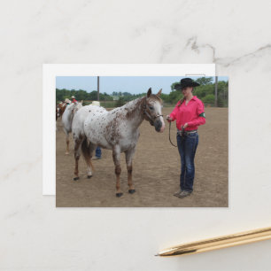 Cartão Postal Exposição de Cavalos POA e Appaloosa