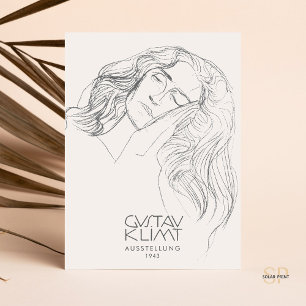 Cartão Postal Exposição de Desenhos de Gustav Klimt Female