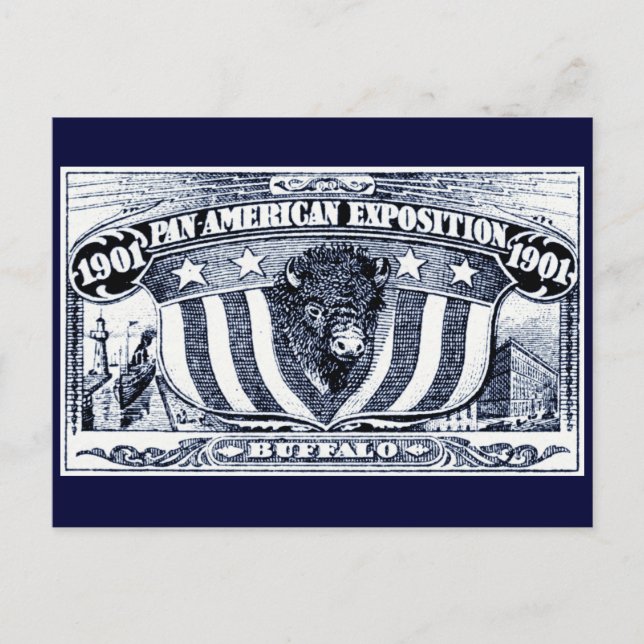 Cartão Postal Exposição Pan-Americana 1901 (Frente)