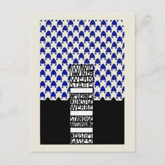 Cartão Postal Exposição Vintage Wiener Werkstaette