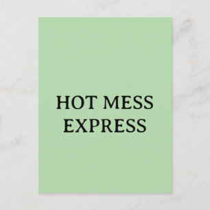 CARTÃO POSTAL EXPRESSO BAGUNÇADO
