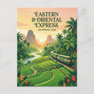 Cartão Postal Expresso Oriental & do Leste (Sudeste Asiático)