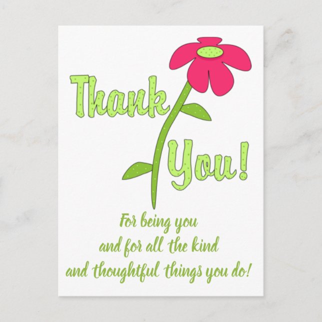 Cartão Postal EXPRESSÕES LINDAS - Obrigado (Frente)