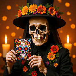 Cartão postal 💀 Exquisite Día de Muertos