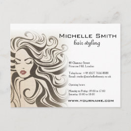Cartão Postal Extensões Hair Do Estilo De Cabelo De Onda Chic Se