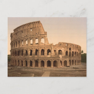 Cartão Postal Exterior do Colosseum, Roma, Itália