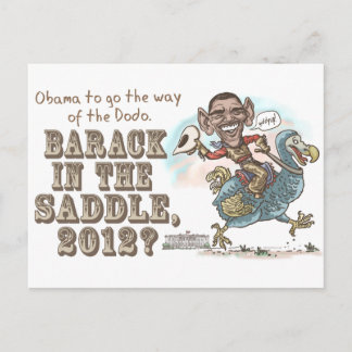 Cartão Postal Extinção do Dodo Anti-Obama 2012