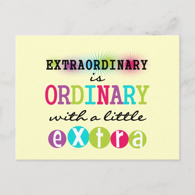 Cartão Postal Extraordinário (Frente)