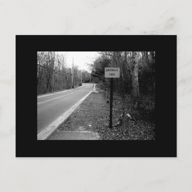 Cartão Postal Extremidades da calçada (Frente)