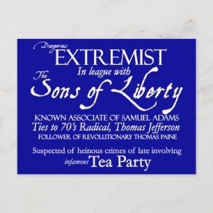 Cartão Postal Extremismo perigoso: poster de Estilo do Século 1